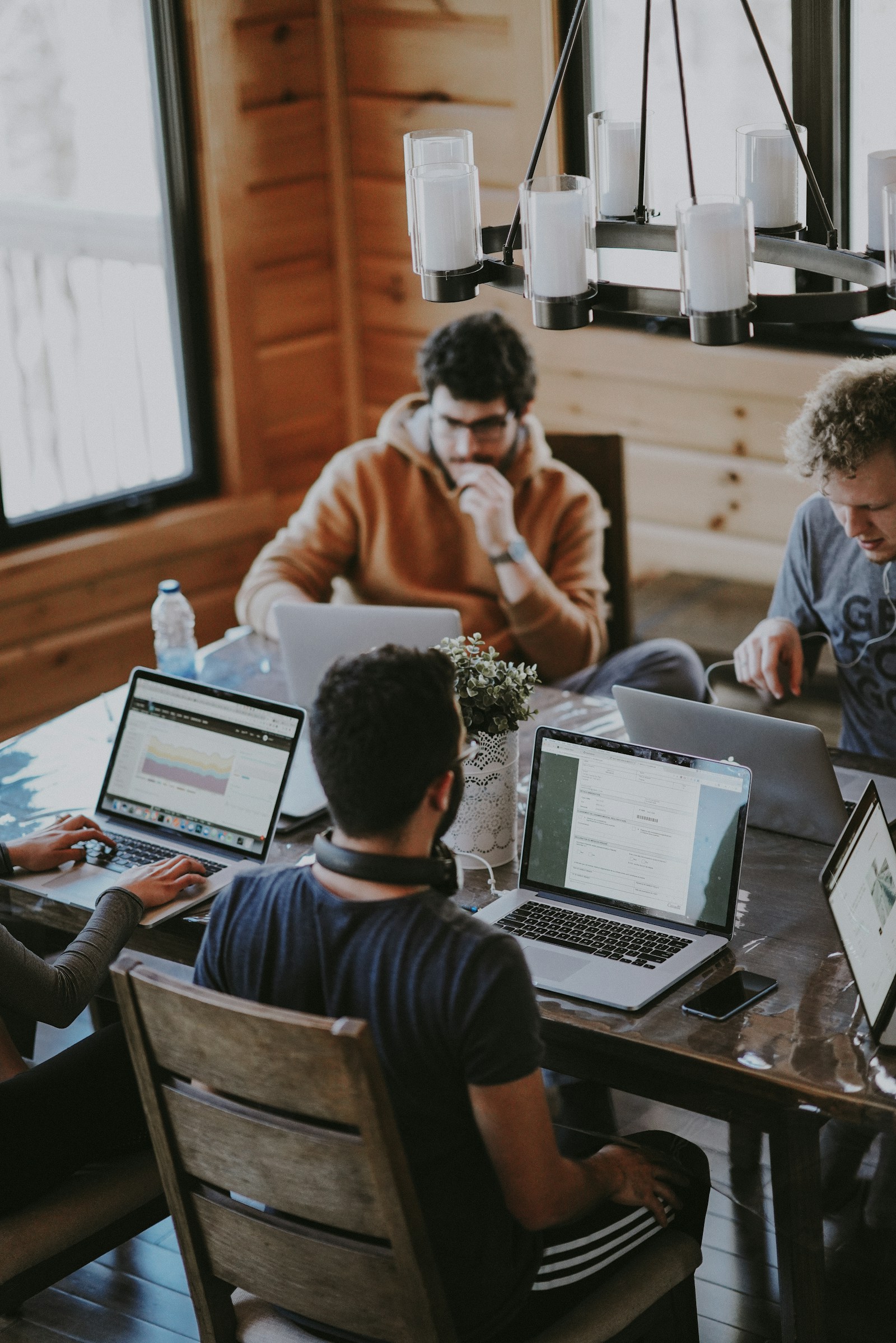 Two learners paired for a foundation-level finance AI exercise